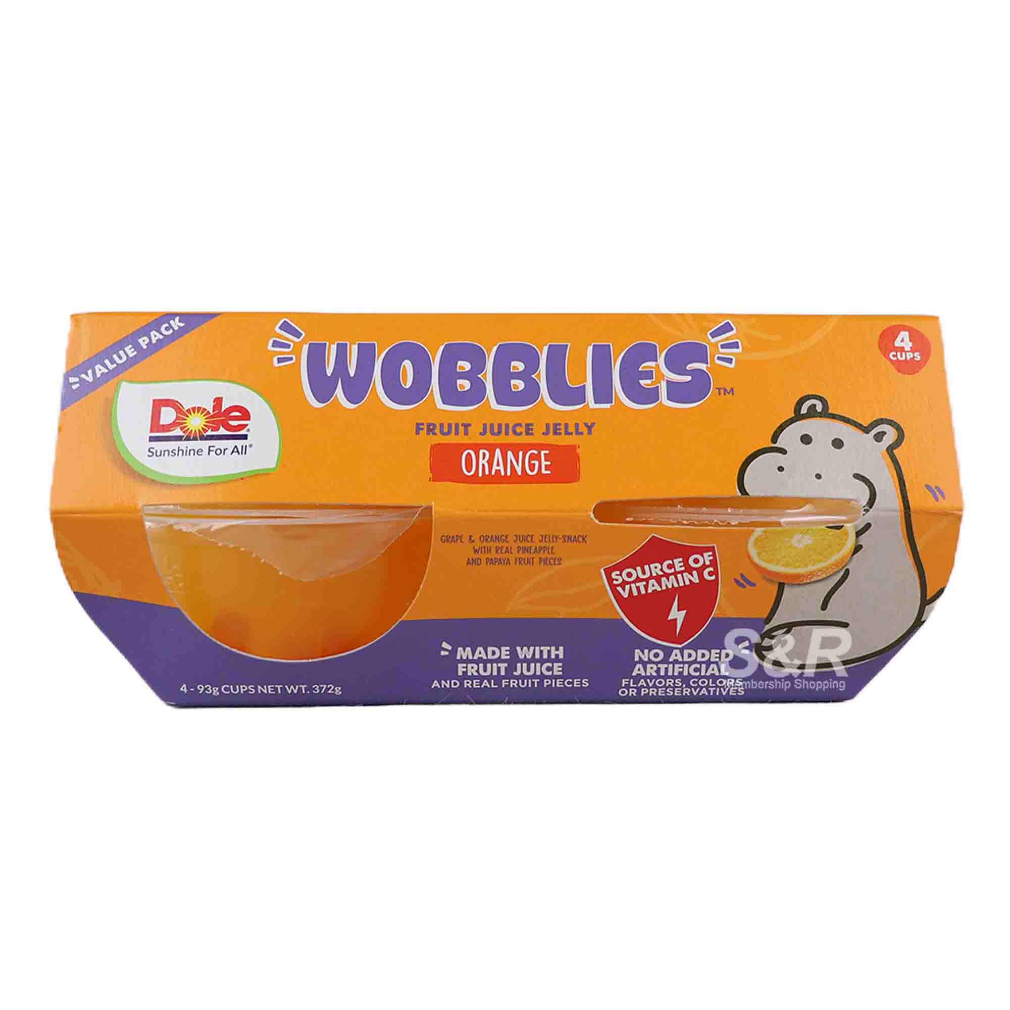 Dole Wobblies Orange Fruit Jelly Juice (93g x 4pcs)